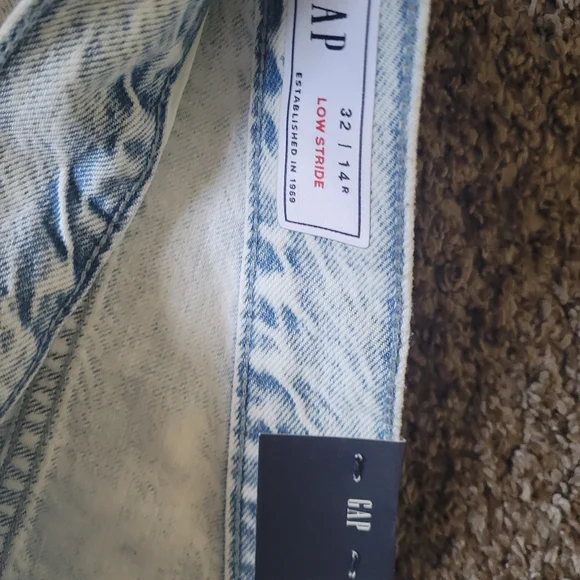 NWT Gap wide leg jeans, size 32, light wash - Picture 8 of 9